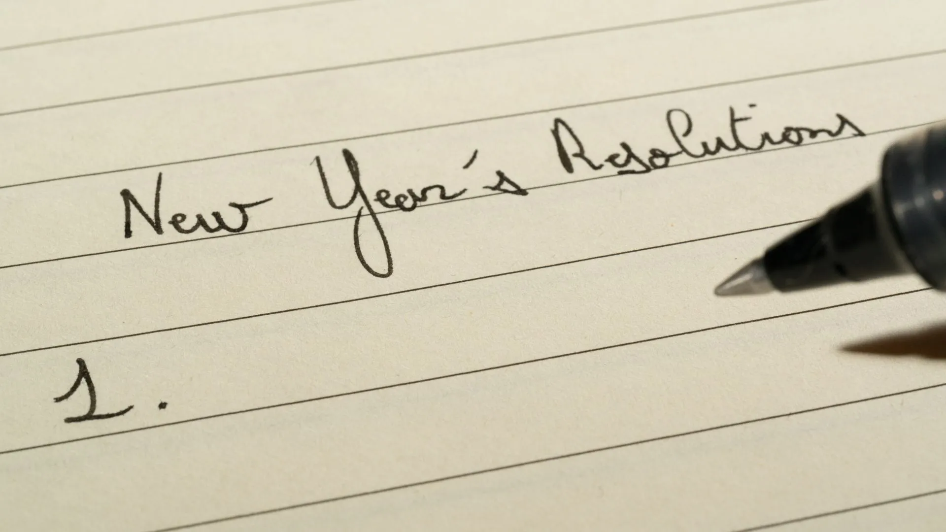 New Year Resolutions
